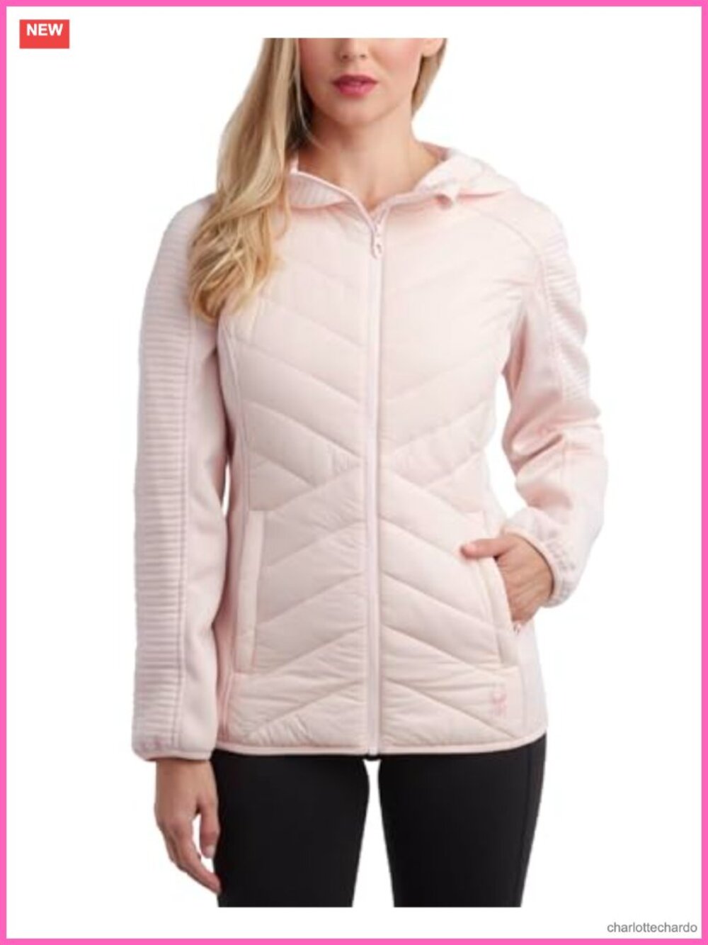 Spyder Womens Insulated Hooded Quilted Puffer Jacket Lightweight Warm